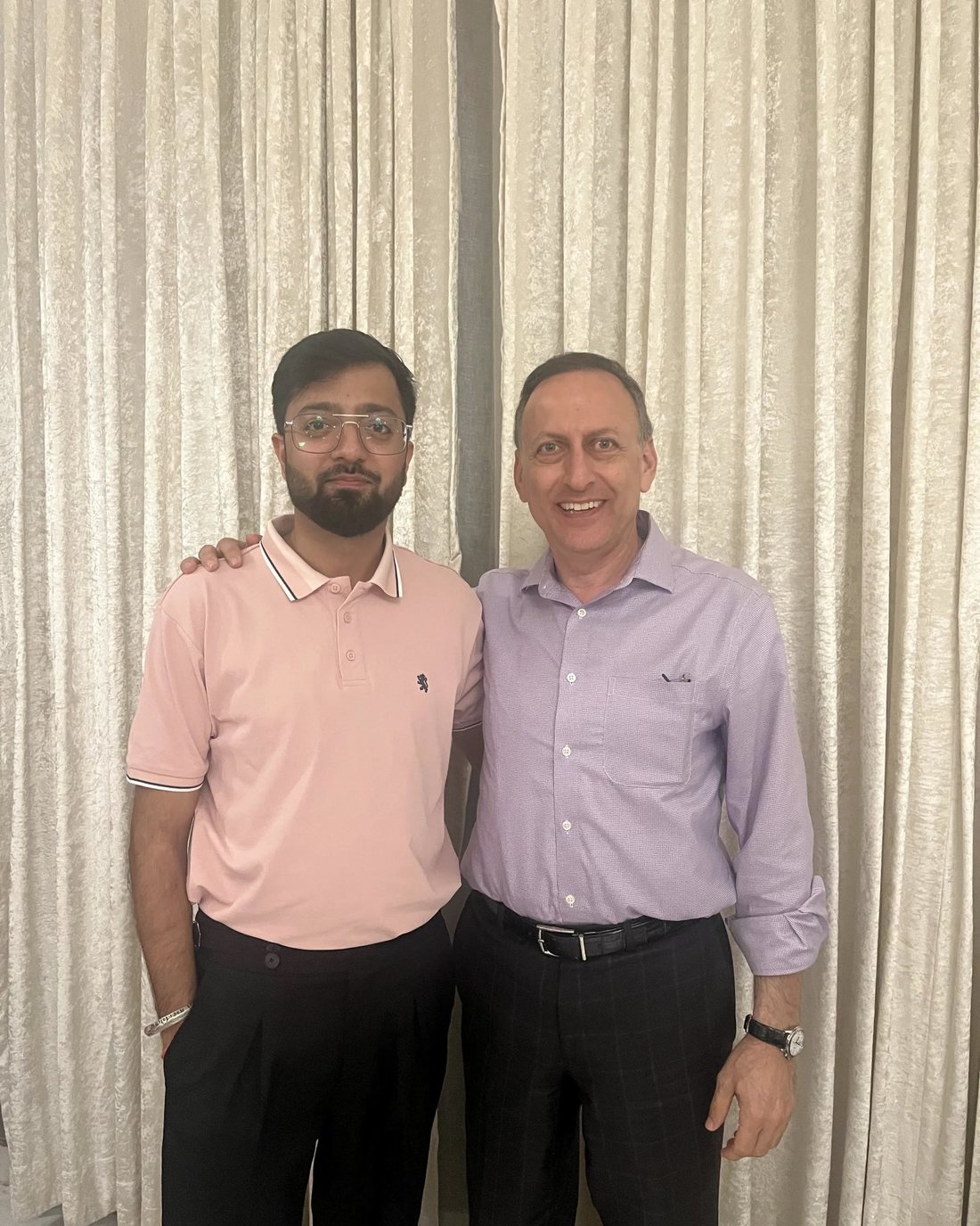 Gautam Sachdeva of GSC Outsourcing with a client